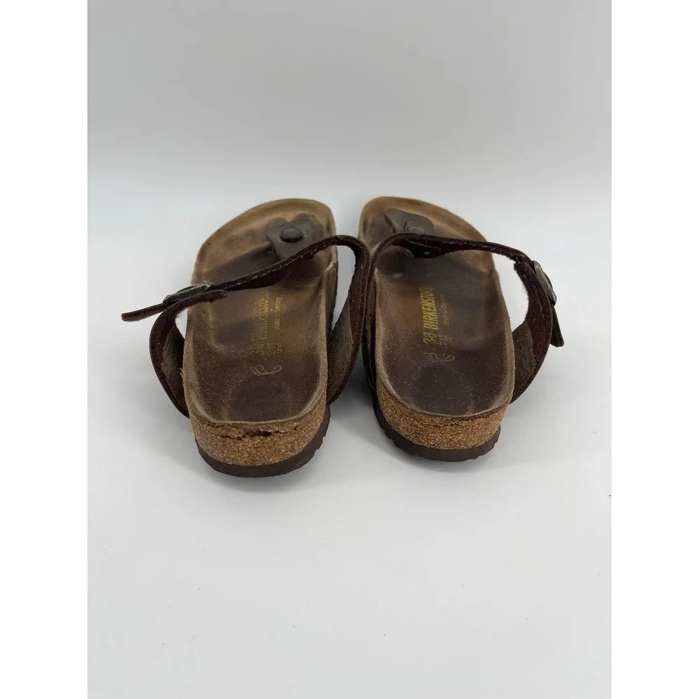 Birkenstock Women's Gizeh Bronze Brown Thong 38 Comfort Sandals Size 7 - Picture 8 of 11